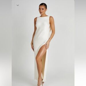 Meshki Gemima Satin Maxi Dress With Split